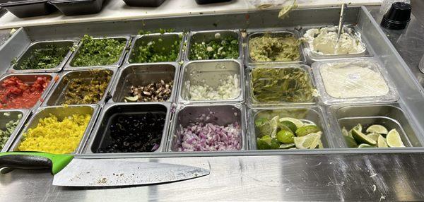 Fresh toppings!