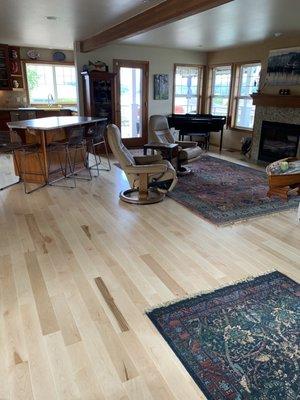 New beautiful Hardwood Floor from West sound Got Floored.