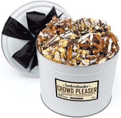 FunkyChunky Crowd Pleaser - different flavors - Chocolate Popcorn, Chocolate Pretzels, Chip-Zel-Pop and Peanut Butter Pretzels.