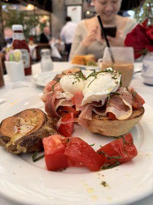 Bruschetta Poached Eggs