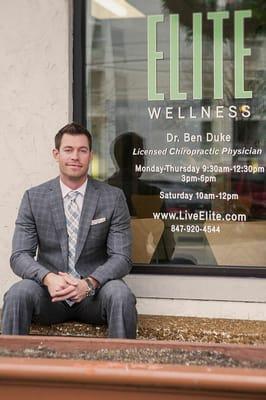 In front of Elite Wellness