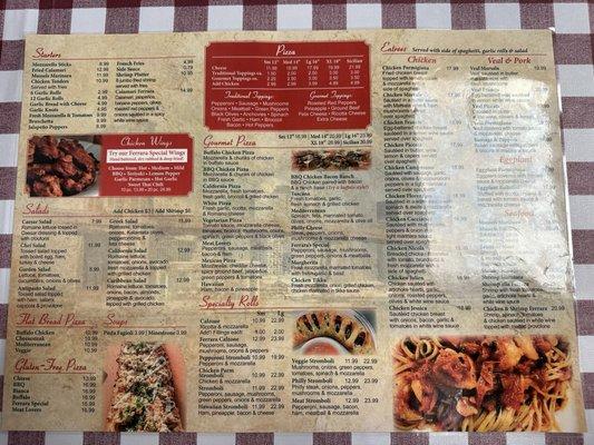 Menu side 2