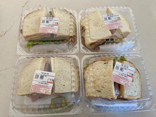 Deli sandwiches