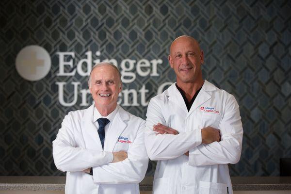 Edinger Urgent Care!  Open 24/7
 
 Dr. Randall Jones & Dr. John G. Alevizos