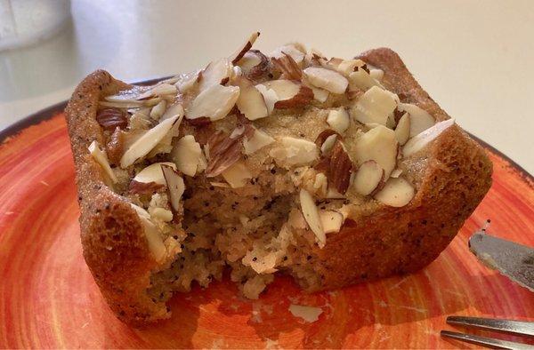 Gluten Free almond poppy seed loaf, moist and delicious