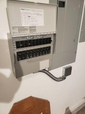 30 amp portable transfer switch installation for backup generator power by reliance