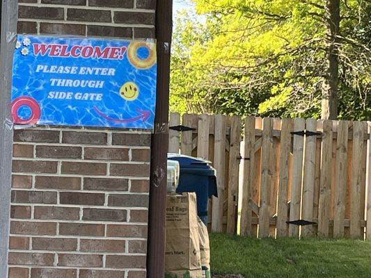 Signs I made for my Swimply pool rental