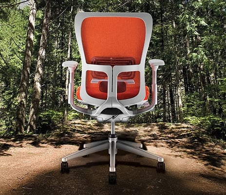 PM's eco-friendly products: the Haworth Zody chair.