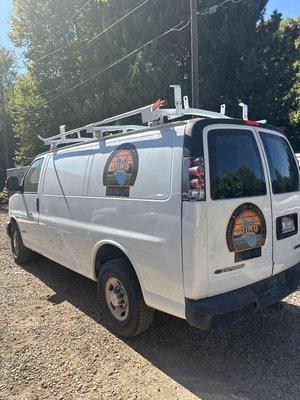 Dino plumbing service van