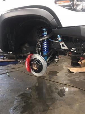 Big brake kit on a 2017 Toyota Tacoma