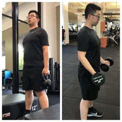 205 to 185 in 5 months