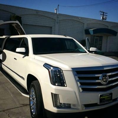 Just added to the fleet 2015 Escalade limo. Contact us for booking.