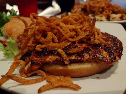 Blackened chicken sandwich