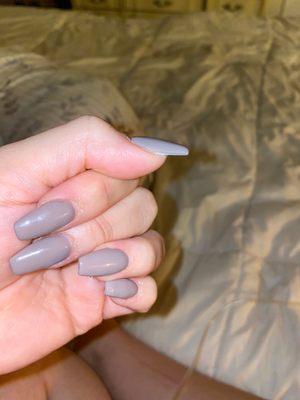 Flat nails.