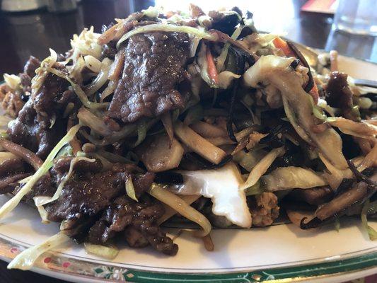 Moo shu beef