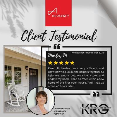 Karen's Client Testimonial