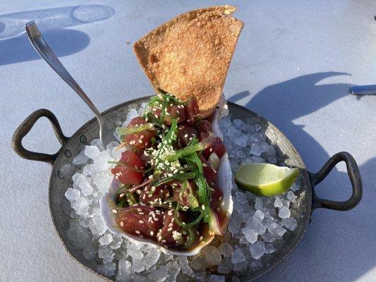 Poke - oh yes -and served on ice