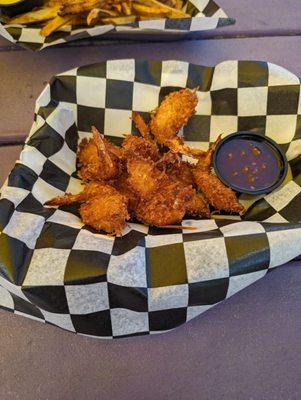 Coconut shrimp with sweet chili sauce