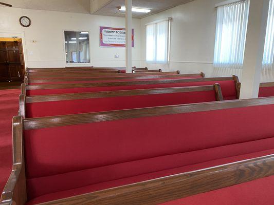 Pilgrim church of Christ upholstery