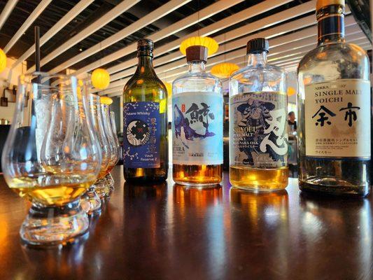 Omakase Whiskey Flight