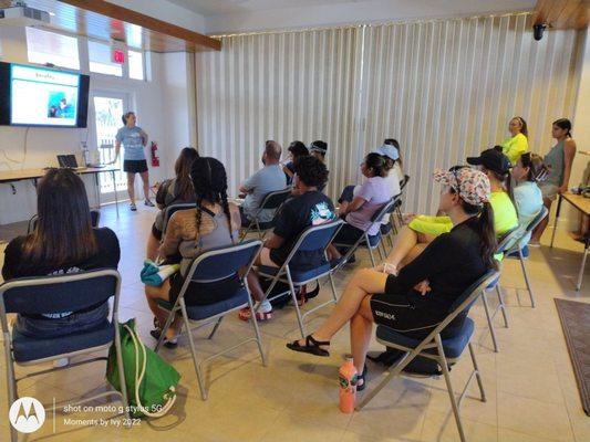 Camp Orientation for Parents and Volunteers for iCan Swim camp this week! 07/31/2022