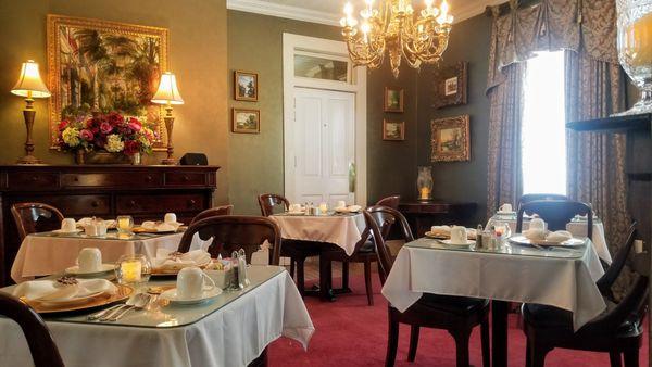 View of the dining room from the Front Parlor