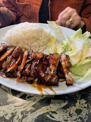 Chicken teriyaki and rice