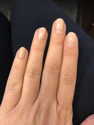 10 days post-manicure (w/ regular polish) and no chips