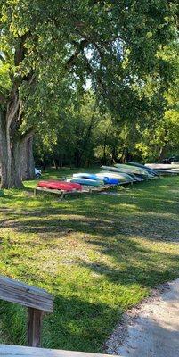 Just a few of their many kayaks!