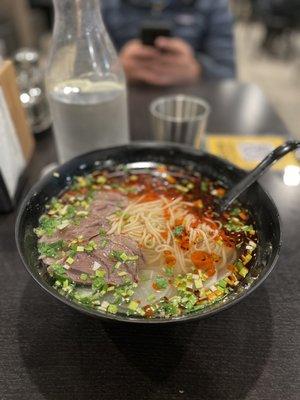 Lanzhou beef noodle soup