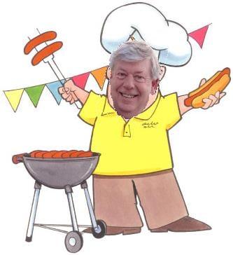 Richard our CEO enjoyed BBQing hotdogs for his loyal customers