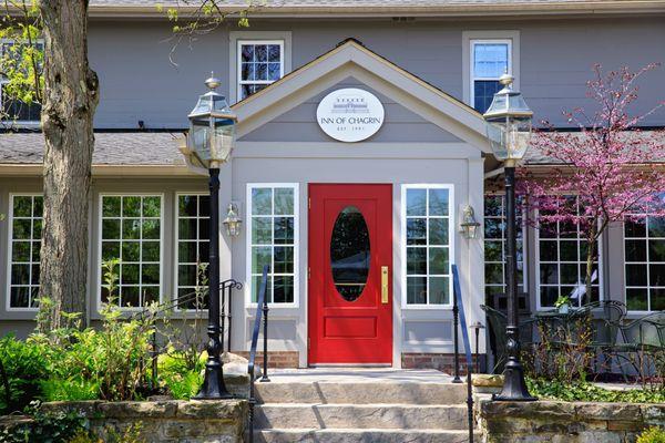 Just behind the red door awaits your retreat!