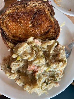 Rueben and colcannon