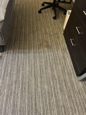 dirty room carpet