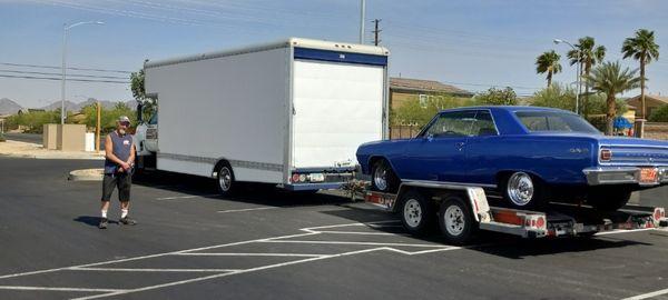 Job from Kingman to Vegas.We can also move your vehicles.