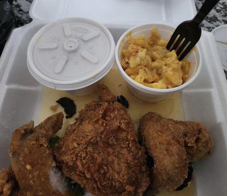 To go plate of Honey Fried Chicken!