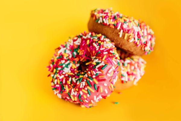 Sprinkle cake donuts