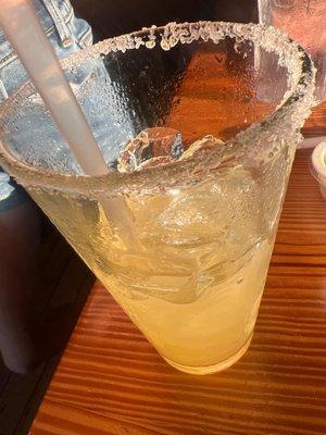 "Andy's margarita" Jose gold/silver, pineapple juice orange juice lime juice and grand marnier.