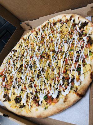 Enjoy our Famous Taco Pizza