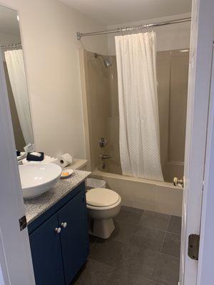 Bathroom. Small but functional.