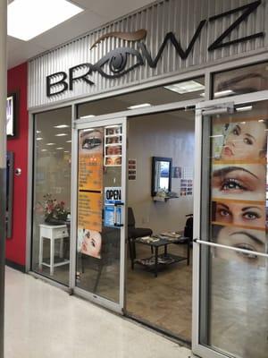 BROWZ Threading Salon inside HEB store on Culebra Rd.