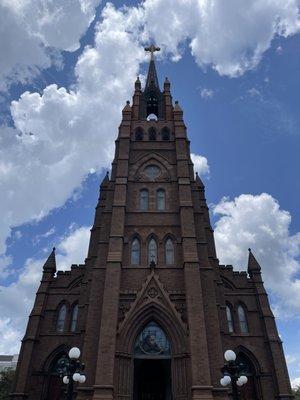 Front view of the church