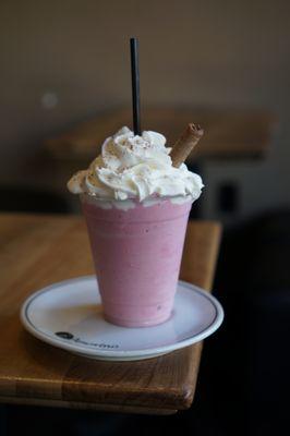 Strawberry and Raspberry Frappe