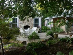 Outside Fireplace and Patio