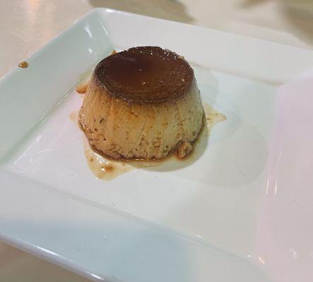 Flan ( the caramel sauce was a little overcooked)