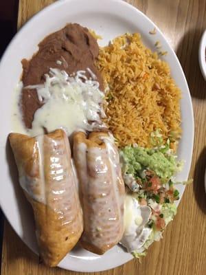 Chimichangas Camino Real. They were awesome!