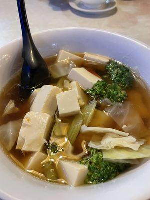 Vegetable tofu soup