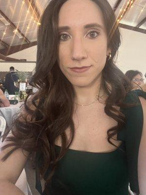 My hair for my friends wedding came out great!