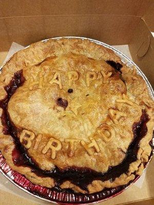 Our Birthday Pie.