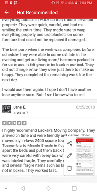 WE APPRECIATE OUR HONEST CUSTOMERS!